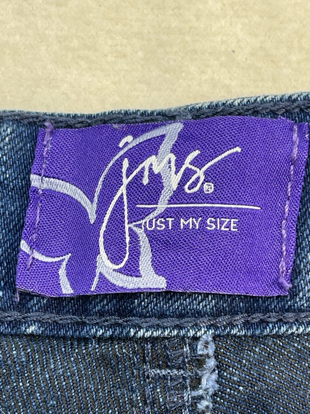 Just My Size WOMENS SIZE 24W CLASSIC FIT Indigo Relaxed Straight Jeans - Picture 5 of 10
